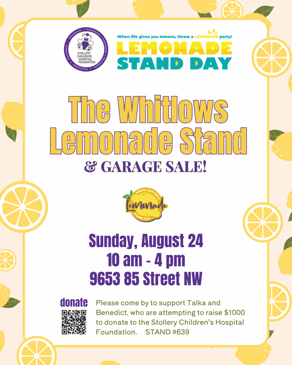 Yellow Artsy Lemonade Stand Flyer Instagram Post 45
